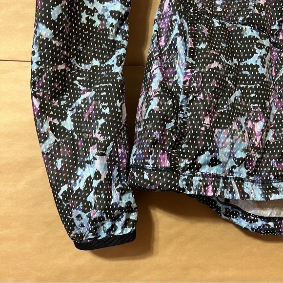 Lululemon | Back Pack It Jacket Floral Sport Tranquil Blue Zip Up Hoodie Size 8 - Picture 9 of 16